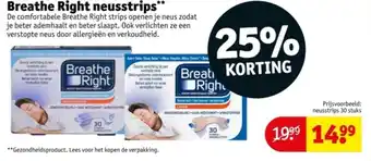 Kruidvat Breathe Right neusstrips aanbieding