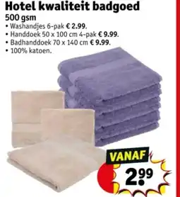 Kruidvat Hotel kwaliteit badgoed aanbieding