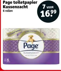 Kruidvat Page toiletpapier Kussenzacht aanbieding