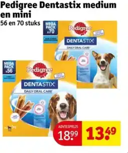 Kruidvat Pedigree Dentastix medium en mini aanbieding