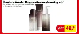 Kruidvat Haruharu Wonder Korean skin care cleansing set aanbieding