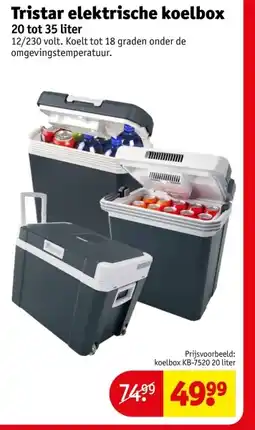 Kruidvat Tristar elektrische koelbox aanbieding