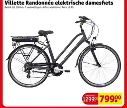 Kruidvat Villette Randonnée elektrische damesfiets aanbieding