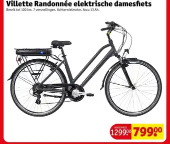 Kruidvat Villette Randonnée elektrische damesfiets aanbieding
