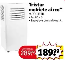 Kruidvat Tristar mobiele airco 9.000 BTU aanbieding