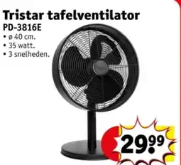 Kruidvat Tristar tafelventilator aanbieding