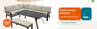 Van der Garde tuinmeubelen Rondo lounge diningset aanbieding