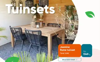 Van der Garde tuinmeubelen Jasmine Rome tuinset aanbieding