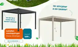 Van der Garde tuinmeubelen Lamellen overkappingen aanbieding