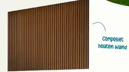 Van der Garde tuinmeubelen Composiet houten wand aanbieding