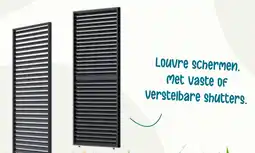 Van der Garde tuinmeubelen Louvre schermen Met vaste of verstelbare shutters. aanbieding