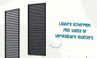 Van der Garde tuinmeubelen Louvre schermen Met vaste of verstelbare shutters. aanbieding
