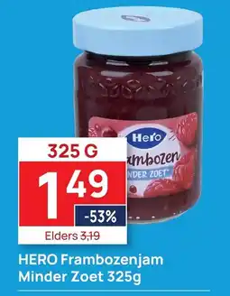 Butlon HERO Frambozenjam Minder Zoet aanbieding