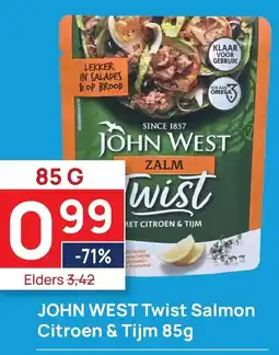 Butlon JOHN WEST Twist Salmon Citroen & Tijm aanbieding