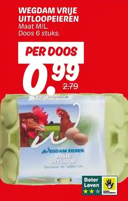 Dekamarkt Wegdam vrije uitloopeieren aanbieding