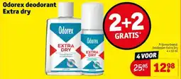 Kruidvat Odorex deodorant Extra dry aanbieding