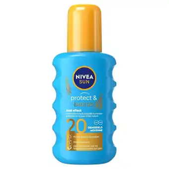 Bol.com NIVEA SUN Protect & Bronze Zonnebrand Spray SPF 20 - 200 ml aanbieding