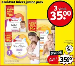 Kruidvat Kruidvat luiers jumbo pack aanbieding