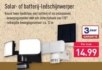 ALDI Solar- of batterij-ledschijnwerper aanbieding