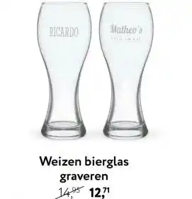 Primera Weizen bierglas graveren aanbieding