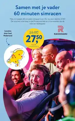 Primera Samen met je vader 60 minuten simracen aanbieding
