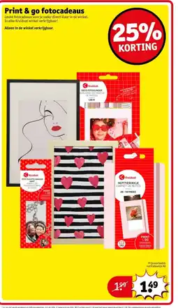 Kruidvat Print & go fotocadeaus aanbieding