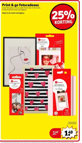 Kruidvat Print & go fotocadeaus aanbieding
