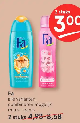 Etos Fa alle varienten, combineteren mogelijk m.u.v foams aanbieding