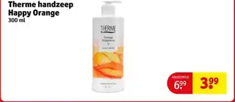 Kruidvat Therme handzeep Happy Orange aanbieding