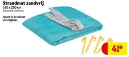 Kruidvat Strandmat zandvrij aanbieding