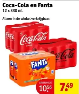 Kruidvat Coca-Cola en Fanta aanbieding