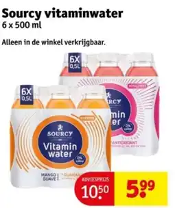 Kruidvat Sourcy vitaminwater aanbieding