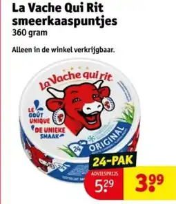 Kruidvat La Vache Qui Rit smeerkaaspuntjes aanbieding