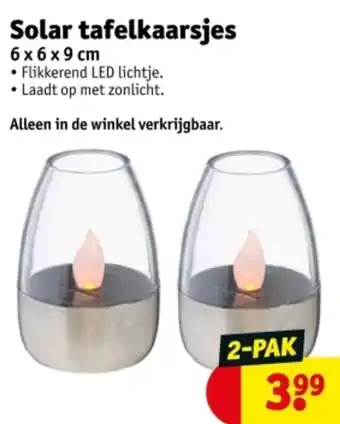 Kruidvat Solar tafelkaarsjes aanbieding