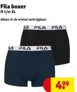 Kruidvat Fila boxer aanbieding