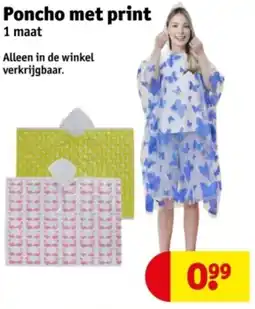 Kruidvat Poncho met print aanbieding