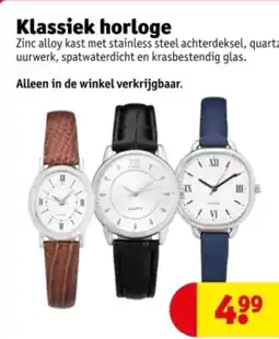 Kruidvat Klassiek horloge aanbieding