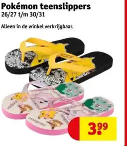 Kruidvat Pokémon teenslippers aanbieding