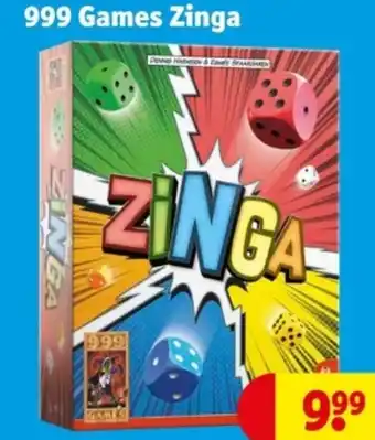Kruidvat 999 Games Zinga aanbieding