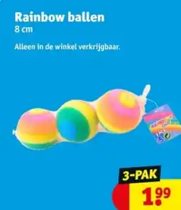 Kruidvat Rainbow ballen aanbieding
