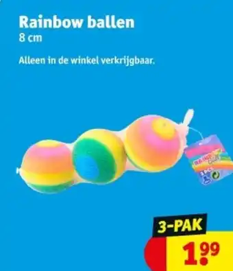 Kruidvat Rainbow ballen aanbieding