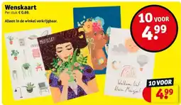 Kruidvat Wenskaart aanbieding