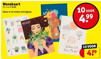 Kruidvat Wenskaart aanbieding