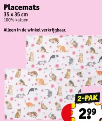 Kruidvat Placemats aanbieding
