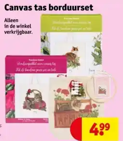 Kruidvat Canvas tas borduurset aanbieding