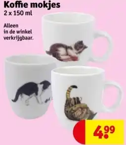Kruidvat Koffie mokjes aanbieding