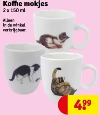 Kruidvat Koffie mokjes aanbieding
