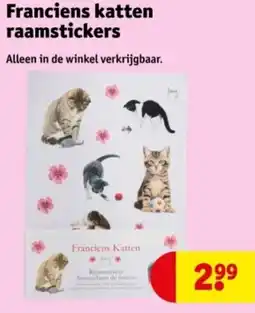 Kruidvat Franciens katten raamstickers aanbieding