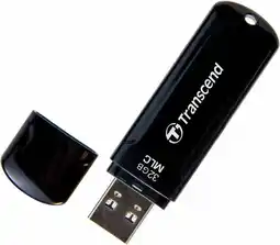 Conrad Transcend JetFlash 750K USB-stick 32 GB Zwart TS32GJF750K USB-A 3.2 Gen 1 aanbieding