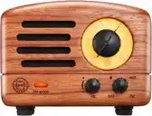 Bol.com MUZEN OTR Draagbare Retro FM Radio - Bluetooth Luidspreker - Rozenhout aanbieding